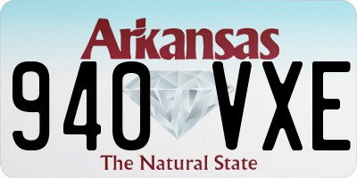 AR license plate 940VXE