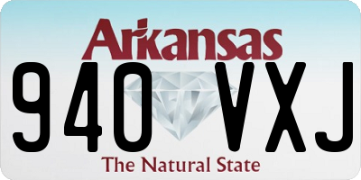 AR license plate 940VXJ