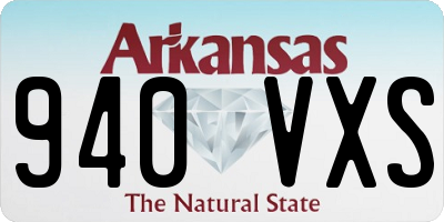AR license plate 940VXS