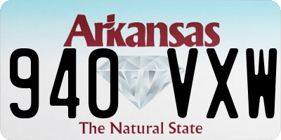 AR license plate 940VXW