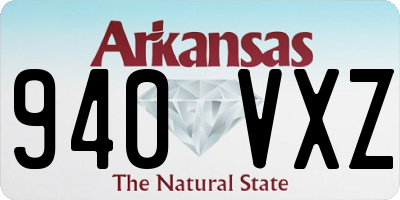 AR license plate 940VXZ