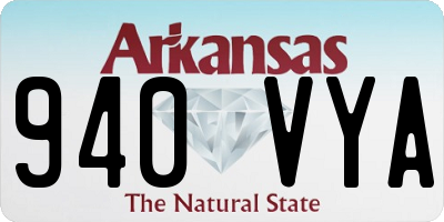 AR license plate 940VYA