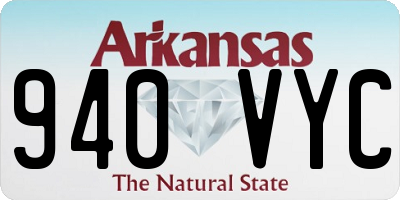 AR license plate 940VYC