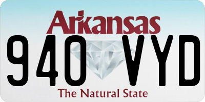 AR license plate 940VYD
