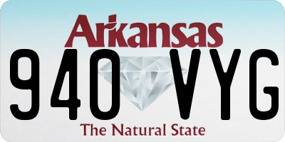 AR license plate 940VYG