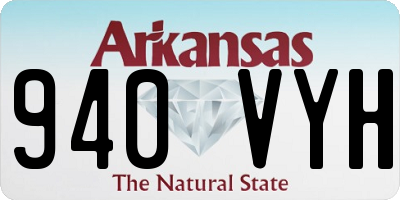 AR license plate 940VYH