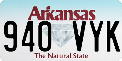 AR license plate 940VYK