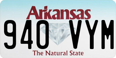 AR license plate 940VYM