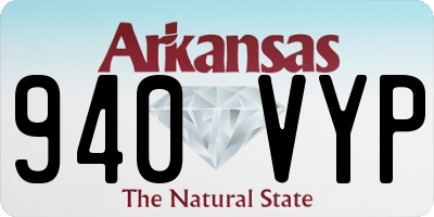 AR license plate 940VYP