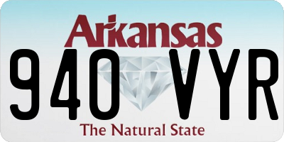 AR license plate 940VYR