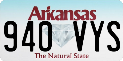 AR license plate 940VYS