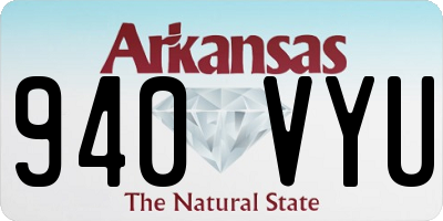 AR license plate 940VYU