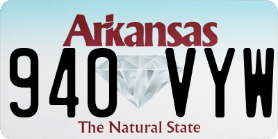 AR license plate 940VYW