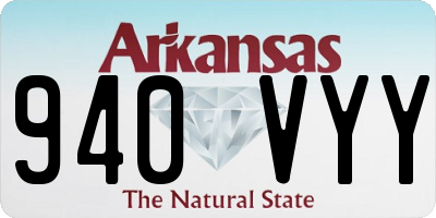 AR license plate 940VYY