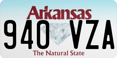 AR license plate 940VZA