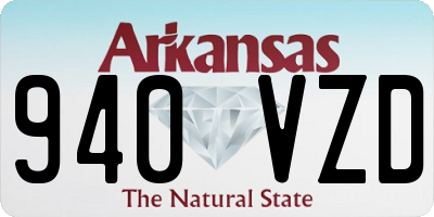 AR license plate 940VZD