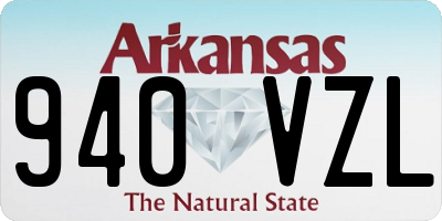 AR license plate 940VZL