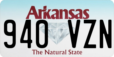 AR license plate 940VZN