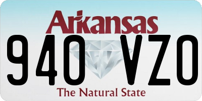 AR license plate 940VZO