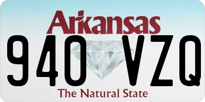 AR license plate 940VZQ