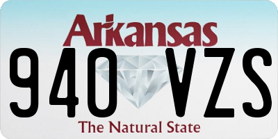 AR license plate 940VZS