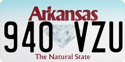 AR license plate 940VZU