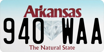 AR license plate 940WAA