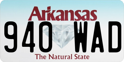 AR license plate 940WAD