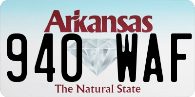 AR license plate 940WAF