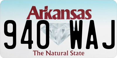AR license plate 940WAJ