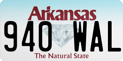 AR license plate 940WAL