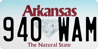AR license plate 940WAM