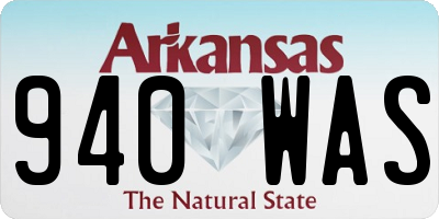 AR license plate 940WAS