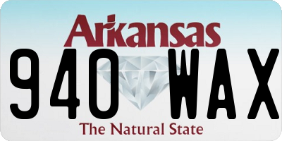 AR license plate 940WAX