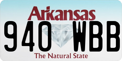 AR license plate 940WBB
