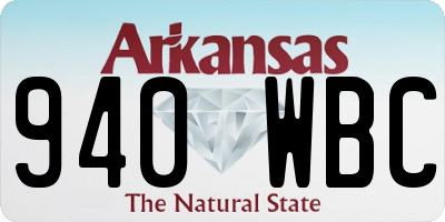 AR license plate 940WBC