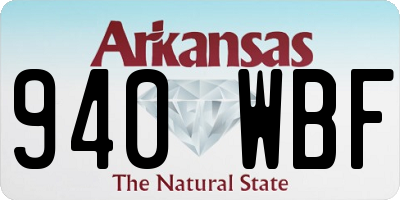 AR license plate 940WBF