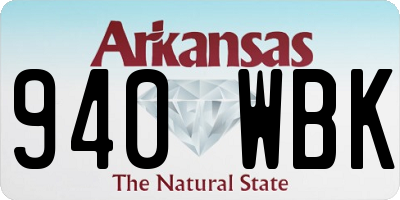 AR license plate 940WBK