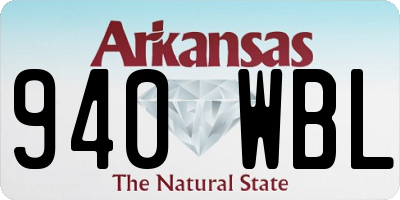 AR license plate 940WBL