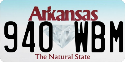 AR license plate 940WBM