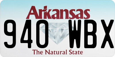 AR license plate 940WBX