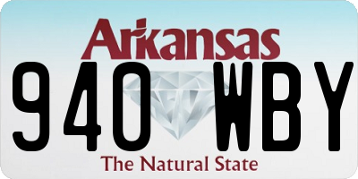 AR license plate 940WBY