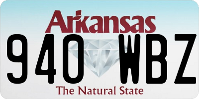 AR license plate 940WBZ