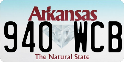 AR license plate 940WCB