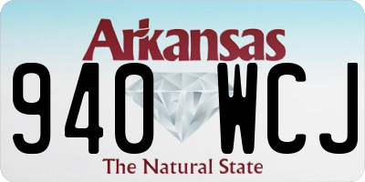 AR license plate 940WCJ