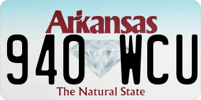AR license plate 940WCU