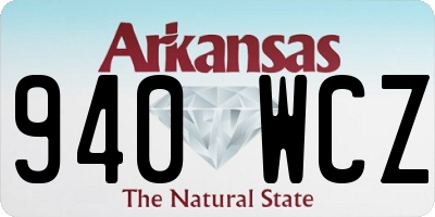 AR license plate 940WCZ