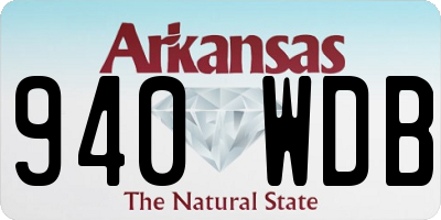 AR license plate 940WDB