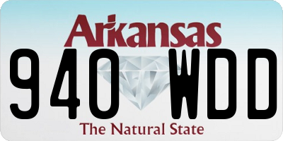 AR license plate 940WDD