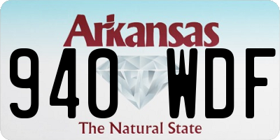 AR license plate 940WDF